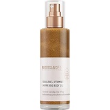 Biossance Squalane + Vitamin E Shimmering Body Oil - Non-Greasy, Hydrating Golden Body Oil with Shimmer for Visibly Glowing Skin - Vegan + Fragrance-Free (120ml)