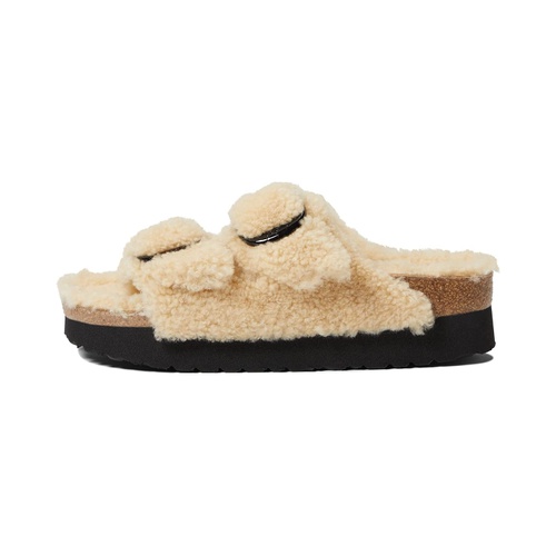 버켄스탁 Birkenstock Arizona Big Buckle Platform Teddy by Papillio