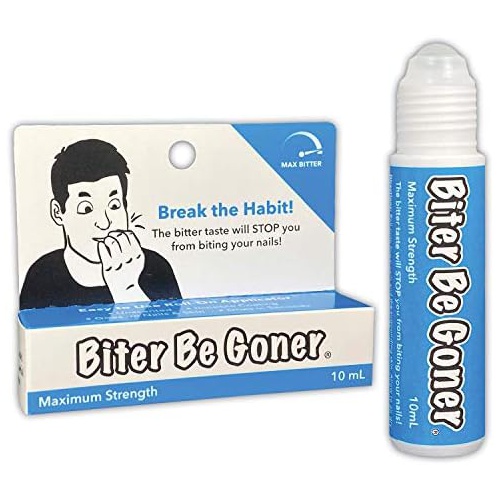  Stop Nail Biting | Nail Biting Deterrent | No Fumes | Not Glossy | Biter Be Goner, 0.3 oz