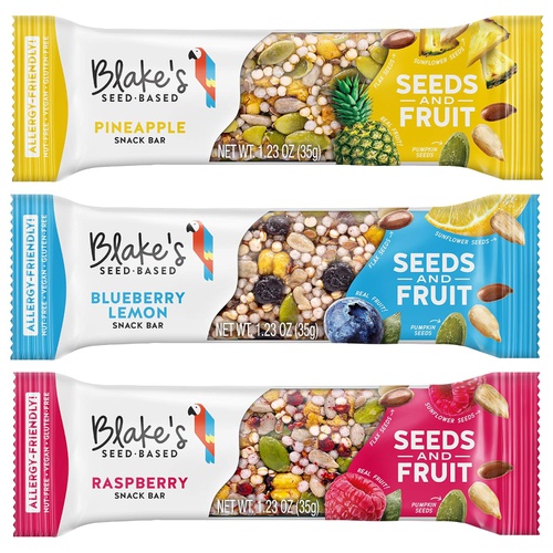  Blakes Seed Based Variety Pack Seed and Fruit Bars, Nut Free, Gluten Free, Vegan, 1.23oz (9 Bars)
