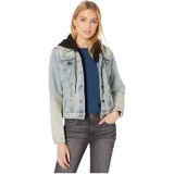 Blank NYC Denim Jacket with Hood in Casual Encounter