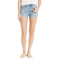Blank NYC The Barrow High-Rise Distressed Shorts in Top Notch