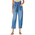 Blank NYC Paper Bag Tapered Pants with Self-Belt in Dancing Queen