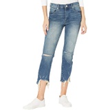 Blank NYC Madison High-Rise Crop Medium Wash Skinny Jeans wu002F Raw Hem Detail in My Type