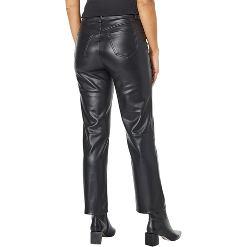  Blank NYC The Baxter Leather Straight Leg Pants in Nowhere Road