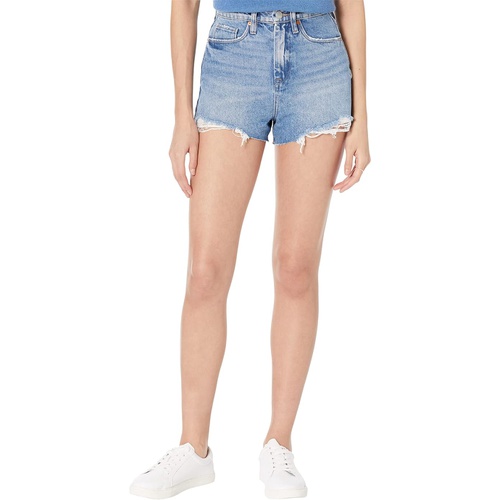  Blank NYC Reeve High-Rise Denim Cutoffs Medium Wash Shorts in Blue