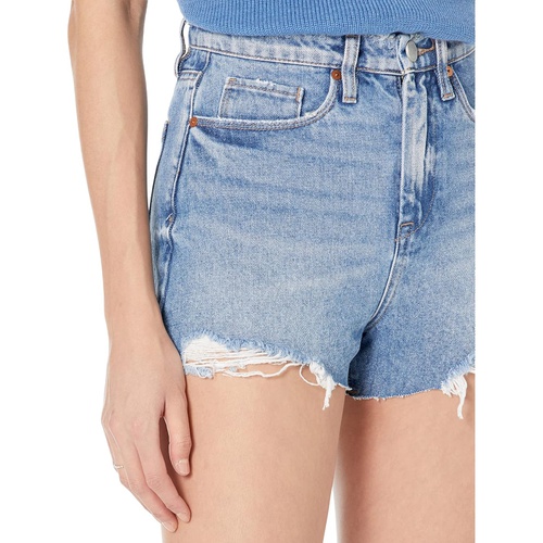  Blank NYC Reeve High-Rise Denim Cutoffs Medium Wash Shorts in Blue