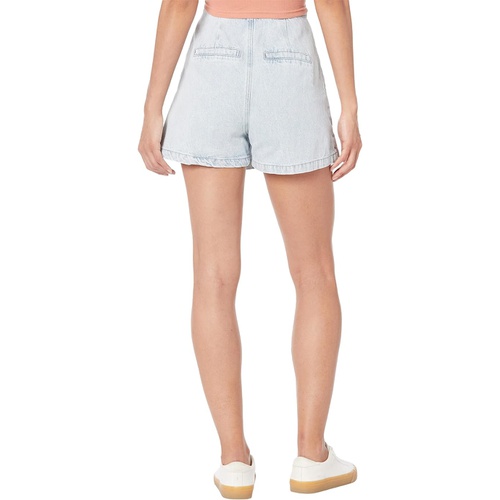  Blank NYC Light Wash Denim Skort with Tie Front Detail in Blue