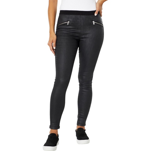  Blank NYC Coated Denim Pull-On Pants with Zipper Detail in Spartacus