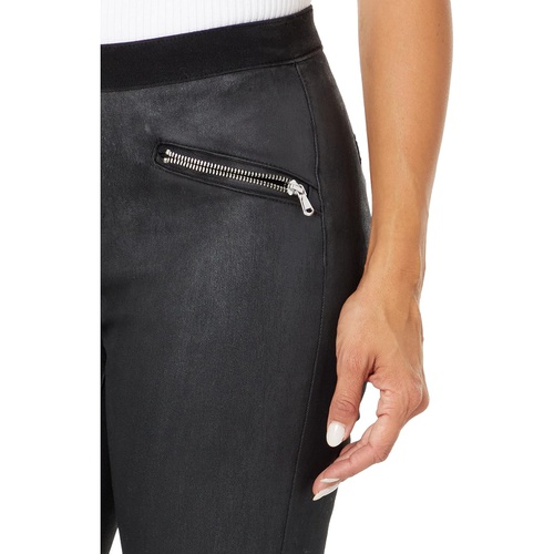  Blank NYC Coated Denim Pull-On Pants with Zipper Detail in Spartacus