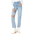 Blank NYC Howard Loose Fit Distressed High-Rise Jeans in Blue