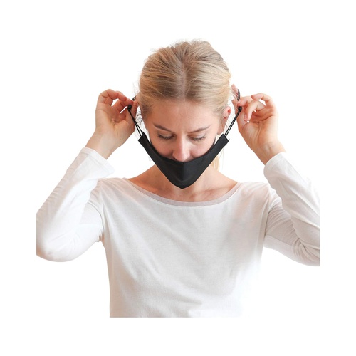 블락 Bloch Soft Stretch Face Mask wu002F Moldable Nose Pad and Lanyard 3-Pack
