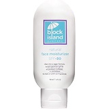 Block Island Organics - Natural Face Moisturizer SPF 30 with Clear Zinc - Broad Spectrum UVA UVB Protection - Daily Anti-Aging Sunscreen Sunblock - EWG Top Rated - Non-Toxic - Made