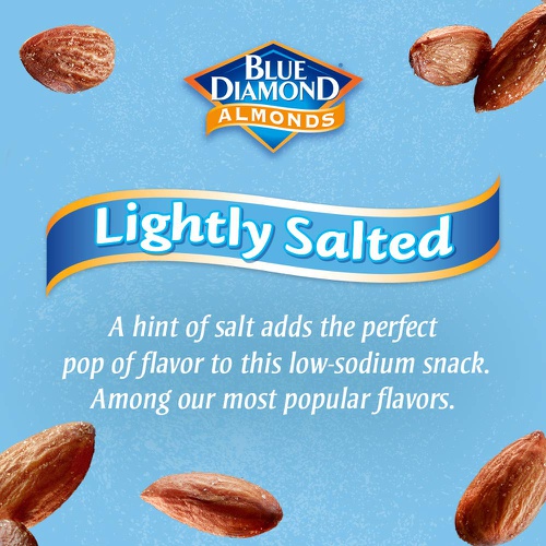  Blue Diamond Almonds Low Sodium Lightly Salted, 40 Oz