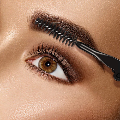  Boao Folding Eyebrow Comb Eyelash Separator Eyebrow Eyelash Grooming Brush for Making Up Supplies (Style A, 4 Pieces)