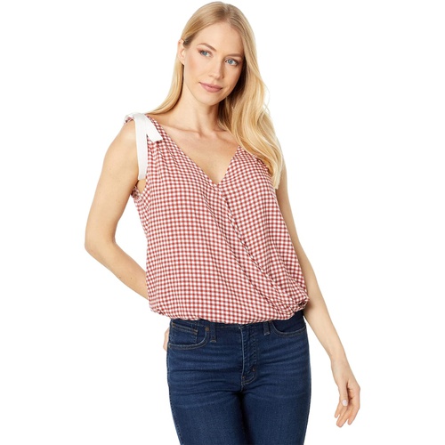  Bobeau Sleeveless Surplice Top