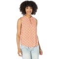 Bobeau Crochet Yoke Sleeveless Top