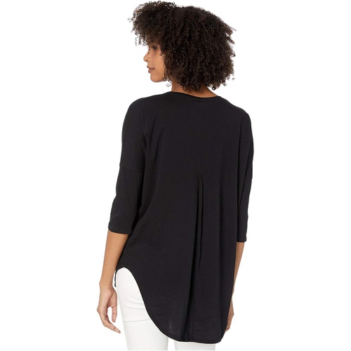  Bobi Los Angeles 3/4 Sleeve Drop Shoulder Top in Lightweight Jersey