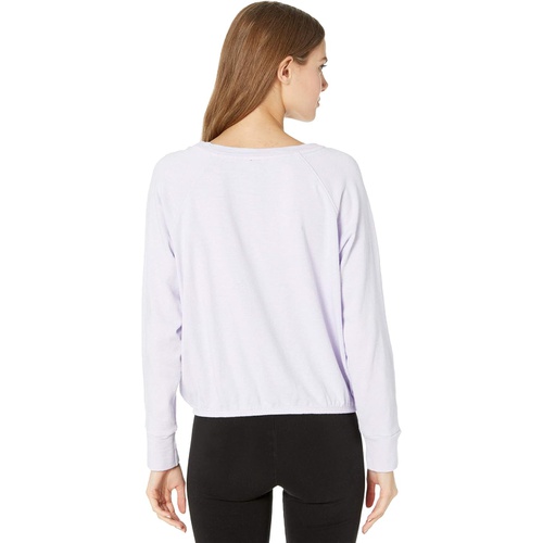  bobi Los Angeles Sustainable Slub Terry Elastic Hem Long Sleeve Top