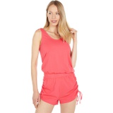 bobi Los Angeles Draped Modal Jersey Tie Short Romper