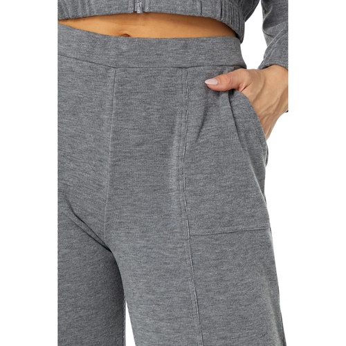  bobi Los Angeles Center Seam Sweatpants in Cozy Heather Knit