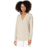 bobi Los Angeles Hermosta Stripe V-Neck Sweatshirt