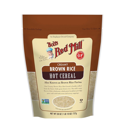  Bobs Red Mill Creamy Rice Farina Hot Cereal, Brown, 26 Ounce