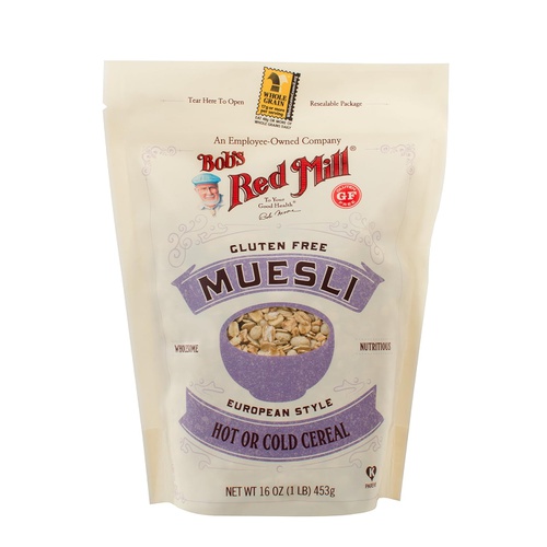  Bobs Red Mill Gluten Free Muesli Cereal, 16-ounce (Pack of 4)