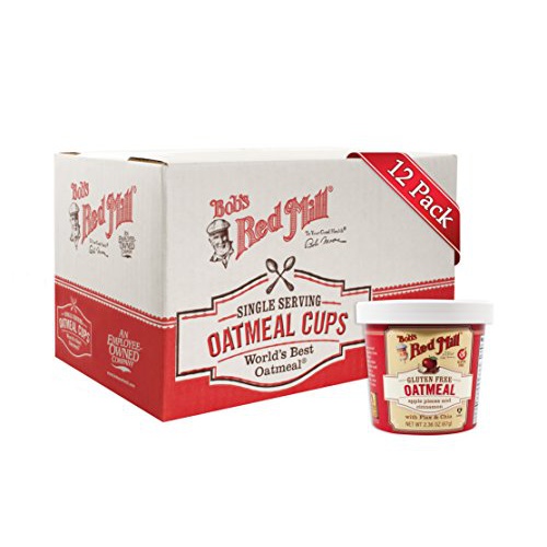  Bobs Red Mill Gluten Free Oatmeal Apple & Cinnamon Cup, 2.36 Oz (Pack of 12)