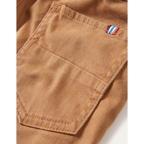 보덴 Boden Relaxed Slim Pull-on Pants - Butterscotch Brown