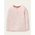 Boden Long-sleeved Rosebud T-shirt - Parisian Pink