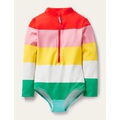 Boden Long-sleeved Swimsuit - Multi Rainbow