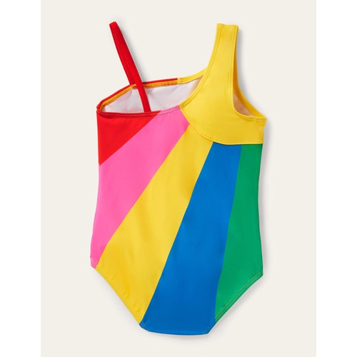 보덴 Boden One Shoulder Swimsuit - Multi Sunray