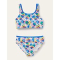 Boden Floral Print Twist Back Bikini Set - Multi Happy Ditsy Floral