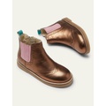 Boden Leather Chelsea Boots - Bronze Metallic