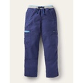 Boden Navy Draw String Cargo Pants - College Navy