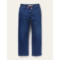 Boden Denim Pull On Straight Leg Jeans - Mid Vintage Denim