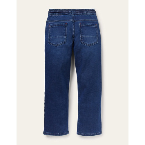 보덴 Boden Denim Pull On Straight Leg Jeans - Mid Vintage Denim