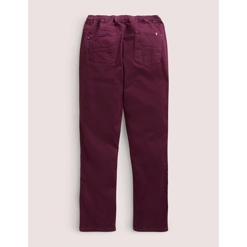 보덴 Boden Relaxed Slim Pull-on Pants - Berry Purple