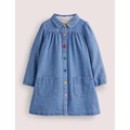 Boden Collared Woven Dress - Chambray