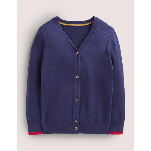 보덴 Boden Cotton Cashmere Mix Cardigan - College Navy