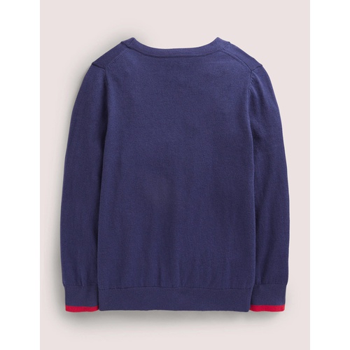 보덴 Boden Cotton Cashmere Mix Cardigan - College Navy