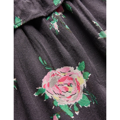 보덴 Boden Broderie Collar Woven Dress - Soot Grey Rose