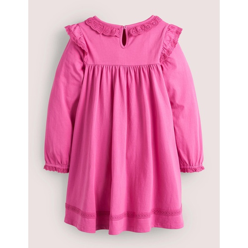 보덴 Boden Broderie Frill Dress - Tickled Pink