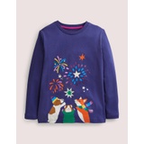 Boden Bonfire Party T-shirt - Starboard Blue Animals