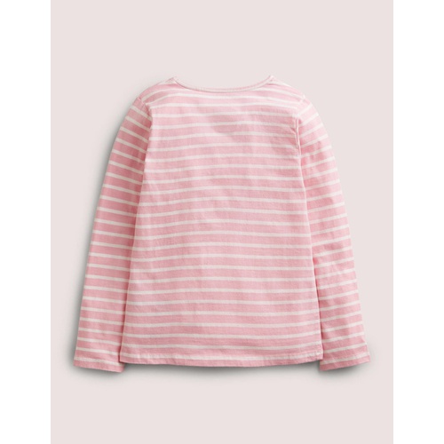 보덴 Boden Flutter Applique Breton - Cameo Pink/ Ivory Floral