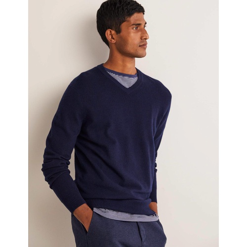 보덴 Boden Cashmere V-neck - Navy