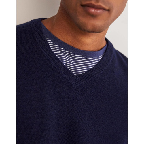 보덴 Boden Cashmere V-neck - Navy