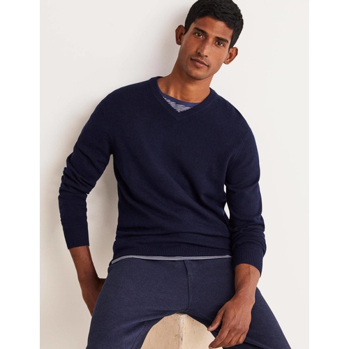 보덴 Boden Cashmere V-neck - Navy