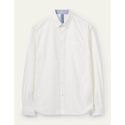 보덴 Boden Slim Fit Oxford Shirt - White